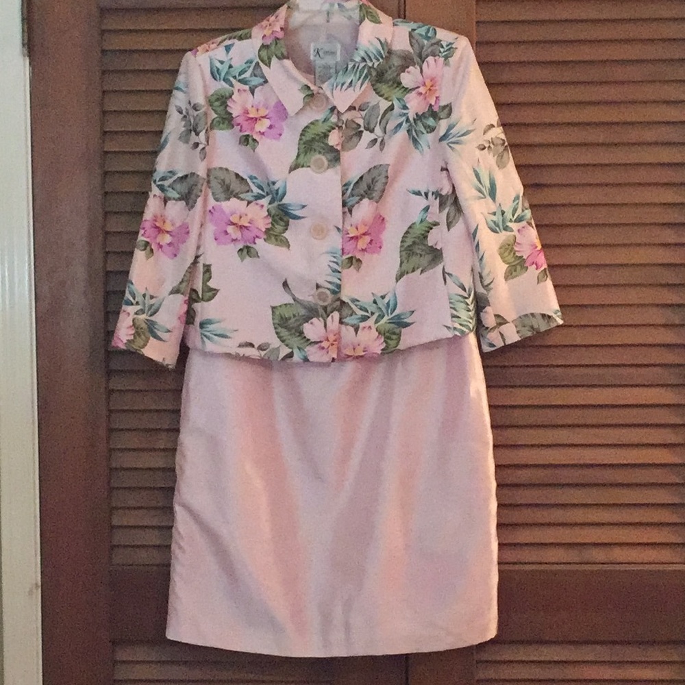 K Studio 2 Pc Pink Jacket and Dress